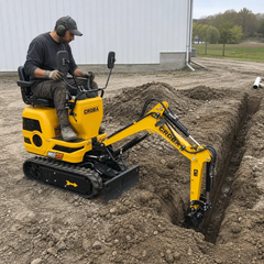 MEC06 9HP Mini Excavator - 28 in Wide, 43.3 in Digging Depth