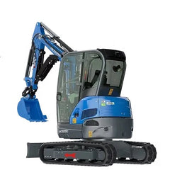 RIPPA R32 mini excavator side profile boom raised hydraulic thumb