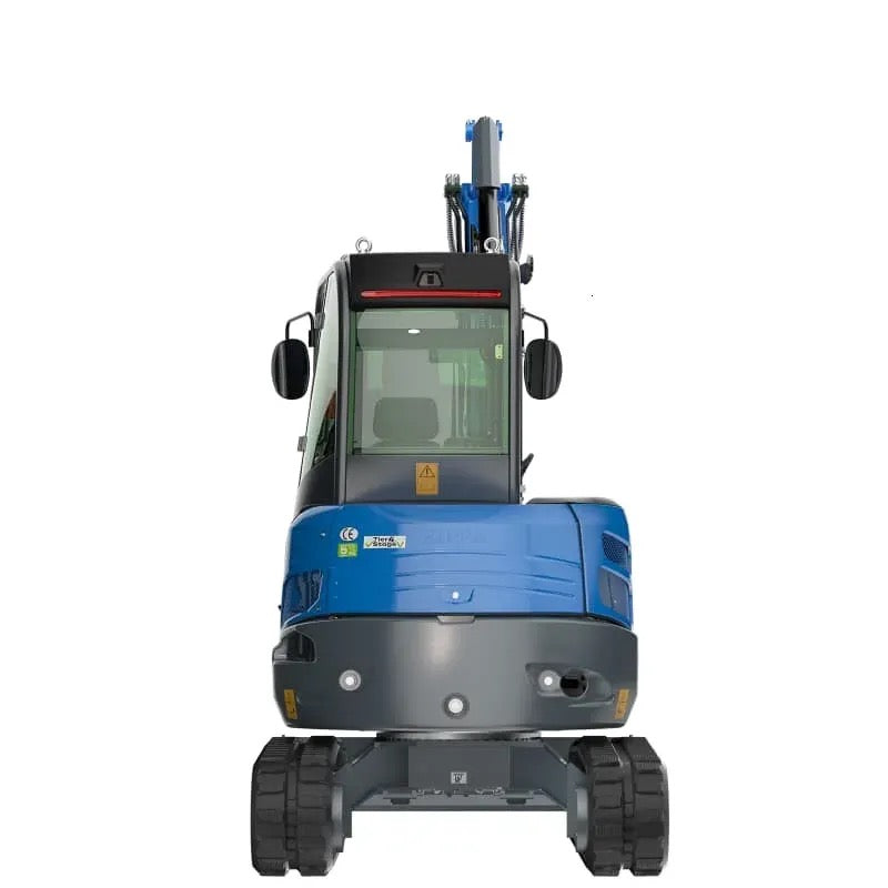 RIPPA R32 mini excavator rear view zero tail swing counterweight and mirrors