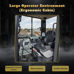 TYPHON NAGA 4.0 ergonomic cabin interior joysticks and suspension seat
